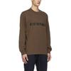 Fear of God Essentials Футболка с длинным рукавом и круглым вырезом с пониженной линией плеча, унисекс, коричневая, FOG-FW20-165