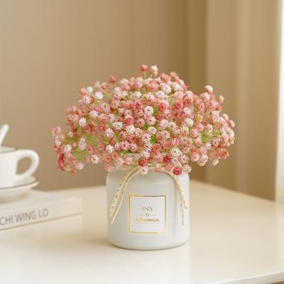 1 шт., 22 см, искусственные цветы, букет «Дыхание ребенка», искусственная гипсофила, домашний декор, цветочная композиция, настольная ваза, аксессуары, венок для вечеринки «сделай сам»