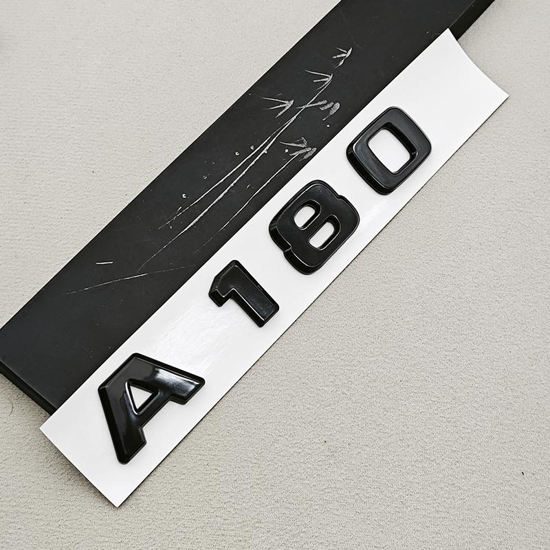 3D ABS A180 A200 B180 B200 Logo Emblem Letters Sticker Car Trunk Badge For Mercedes Benz Auto Accessories BD1