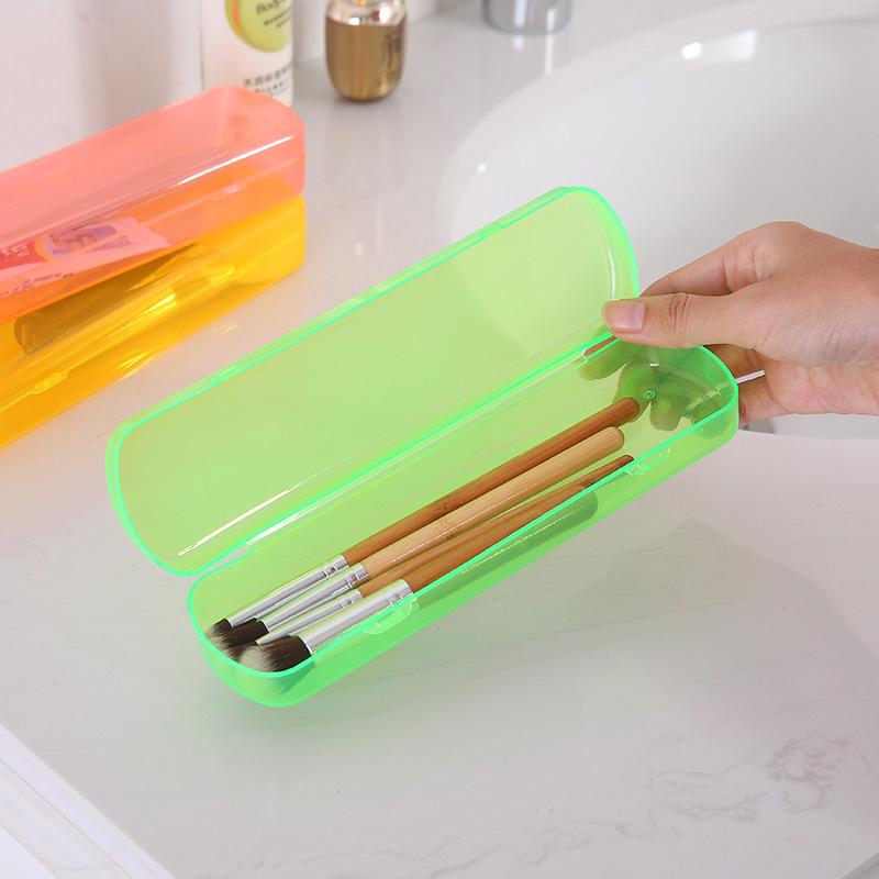 Candy Color Storage Container Box Holder Protable Outdoor Travel Toothbrush Box