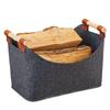 45 X 32 X 40 Cm Firewood Box Large Capacity 57 L Fireside Wood Carrier Holder Bag Wood Carrying Bag for Fireplace & Wood Stove