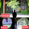 High Power LED Tactical Flashlight Rechargeable Zoomable Camping Fishing Emergency Torch With Battery Display