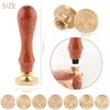 8pcs Chakra Themes Wax Seal Stamps Heads Set 7pcs Copper Stamp Head and 1 Wooden Handle For Wax Stamps, For Decorating Gifts