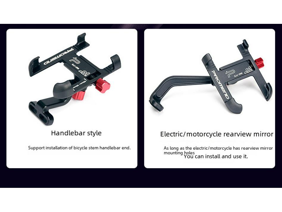 PROMEND алюминиевый сплав регулируемый вращающийся держатель телефона для велосипедов и мотоциклов