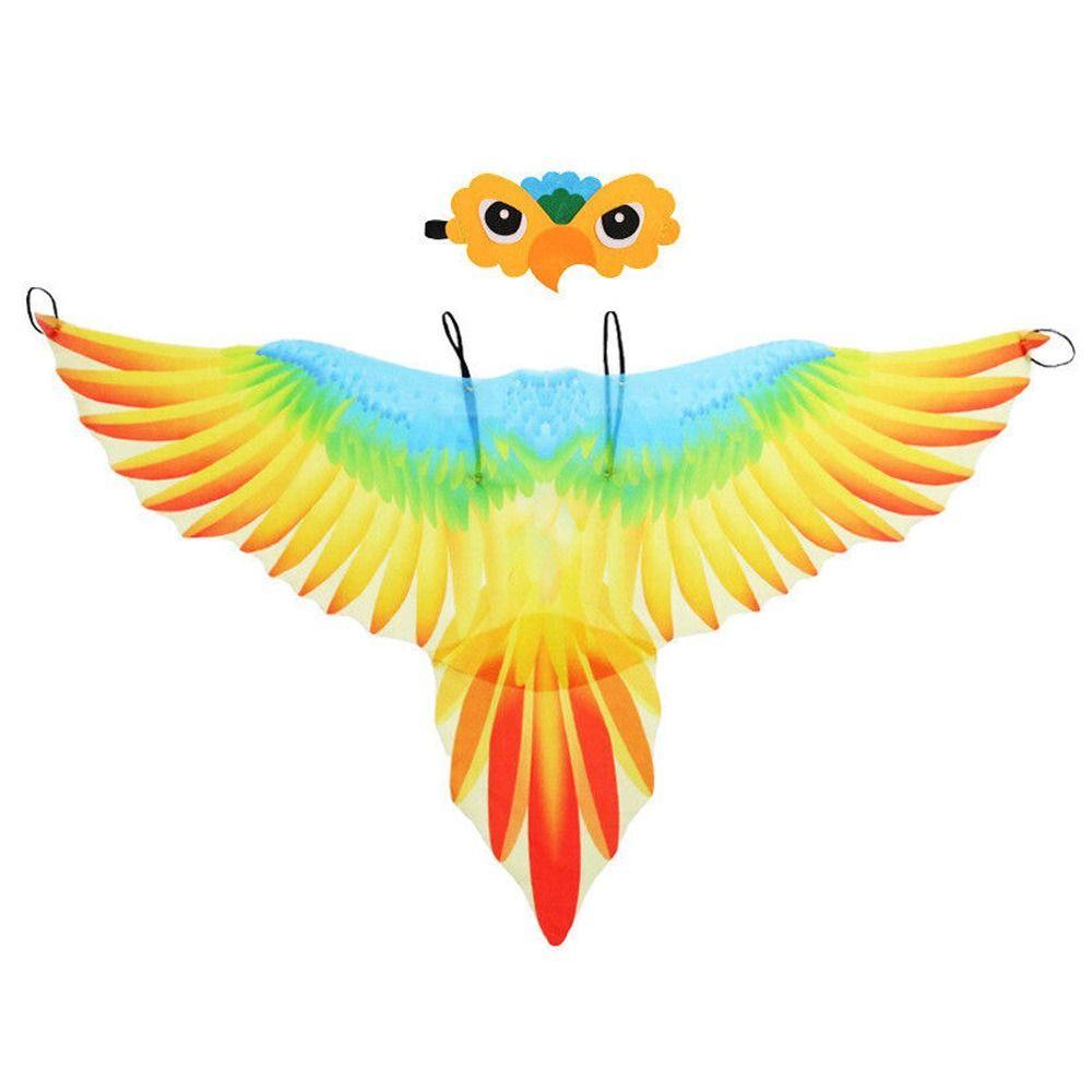 for Masquerade Costume Bird Cape Parrot Costume Children Parrot Wing Cloak Performance Prop