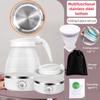 Multifunctional Small Silicone Electric Kettle Outdoor Travel Boiling Water Teakettle Portable Mini Folding Kettle