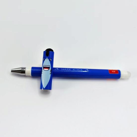 Стираемые гелевые ручки, гелевые ручки-роллеры с изображением животных из мультфильмов, наконечник 0,5 мм, черные/синие чернила, заправляемые ручки для письма, школьные канцелярские принадлежности