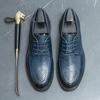 Модные новые повседневные кожаные мужские туфли-оксфорды на шнуровке, мужская повседневная обувь, модная офисная обувь, деловая обувь ручной работы для джентльменов