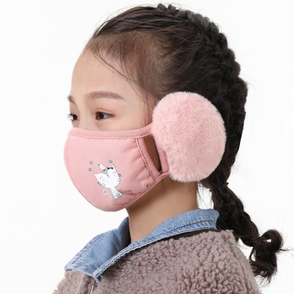 Детские непродуваемые наушники Ветрозащитная защита ушей Модная защита рта Велоспорт