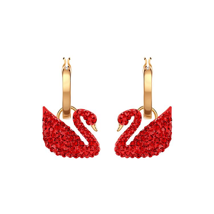 Swarovski Серьги-лебеди женские