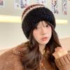 Hat Women's Fashion Versatile Knitted Wool Hat Winter Warm Thickened Cold Ear Protector Hat Tide