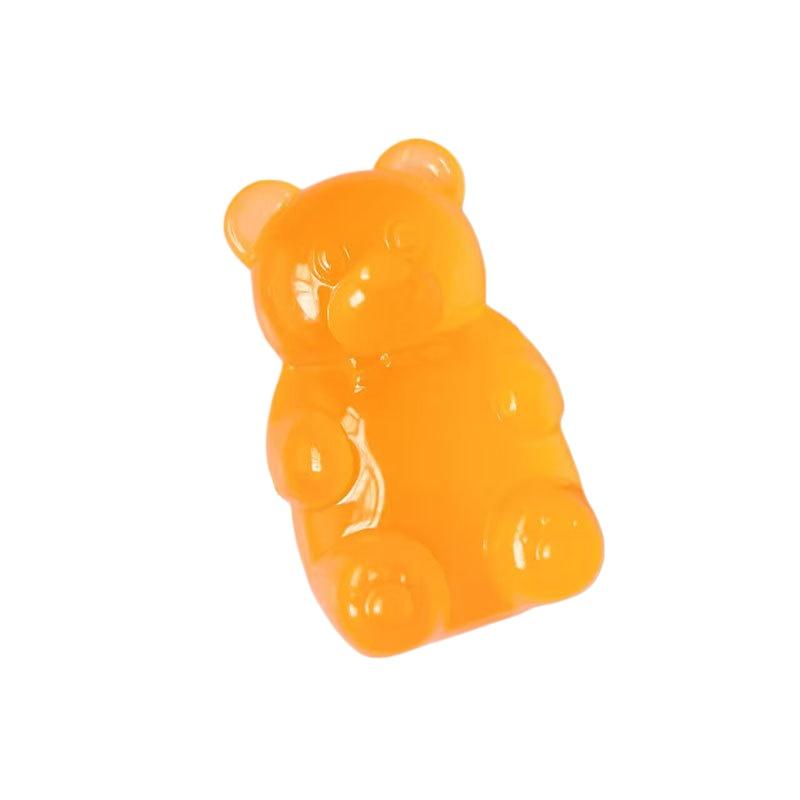 Cute Maltose Bear Soft Plastic Colorful Sensory , Creative New Product, Desktop Decoration, Stress Relief Doll
