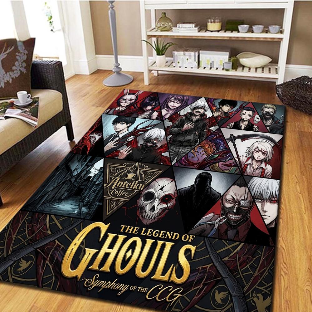 Tokyo Ghoul Living Room Bedroom Carpet, Cool Home Decor Movie & Play Floor Mat -HE70
