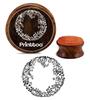 Printtoo Wooden Rubber Stamp Scrap-booking Flower Wreath Round DIY Stamps-2