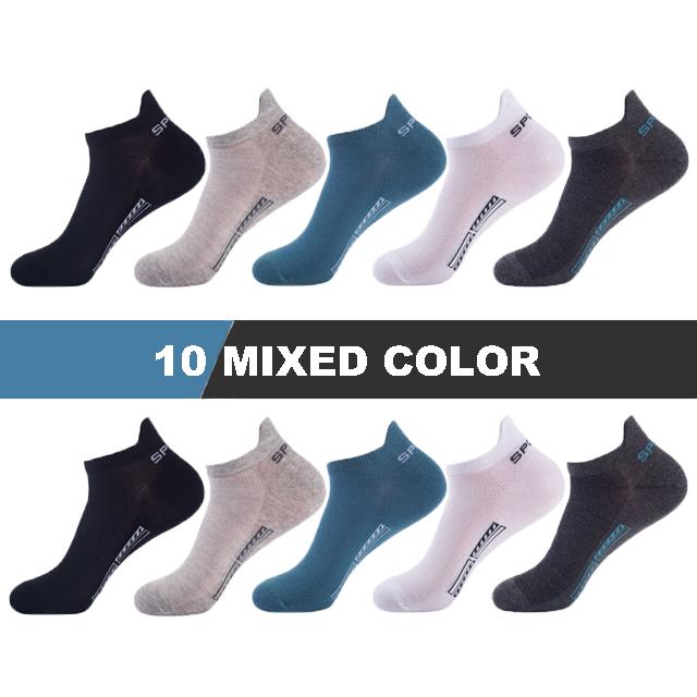 10 пар/лот высококачественные мужские носки до щиколотки дышащие хлопковые спортивные носки сетчатые повседневные спортивные летние тонкие короткие Sokken подарки