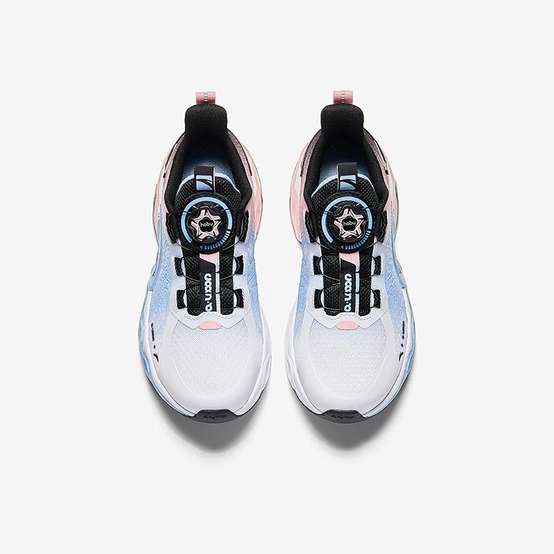 Anta Kids Energy Ring 10.0 Comfortable Durable Non-Slip Low-Top Running Shoes Kids Running Shoes White Black Super-Hydrogen-Blue 322445504-1