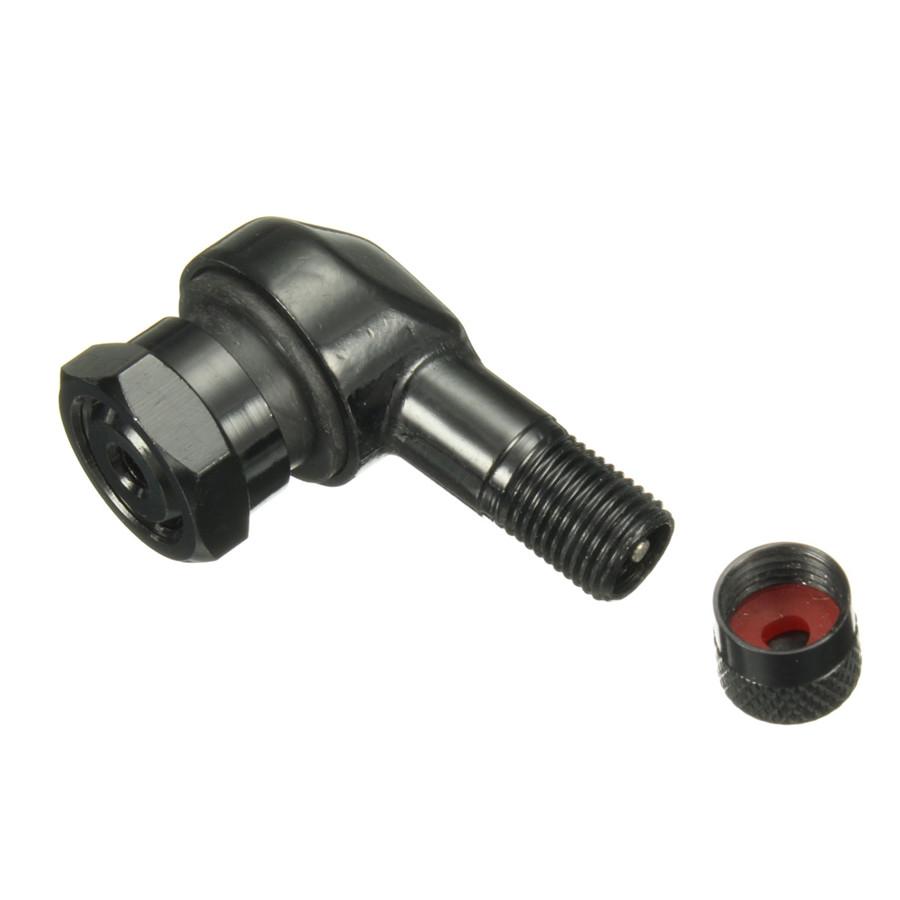 2PCS 11.3mm CNC Aluminum Black Motorcycle 90 Degree Rim Wheel Tire Valve Stems