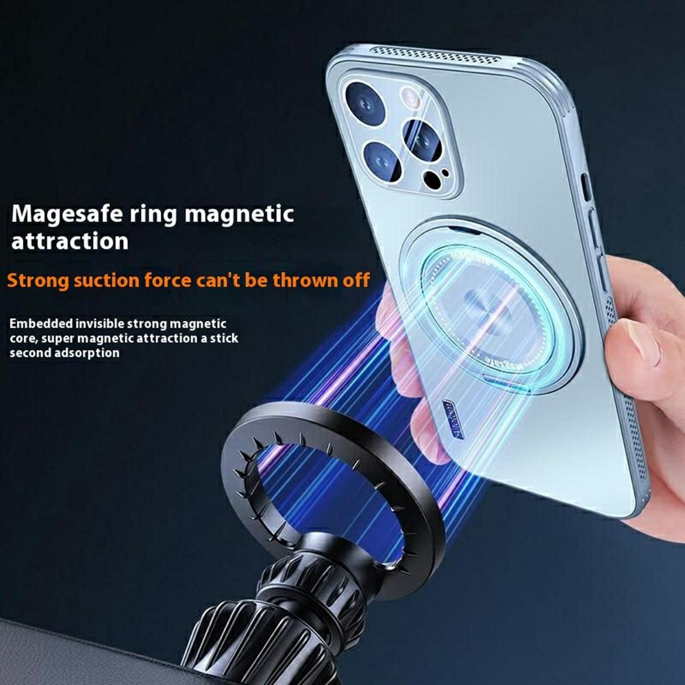 For iPhone 14 Pro Max Case Compatible with MagSafe Kickstand TPU+PC Heat Dissipation Phone Cover