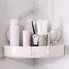 1 Set Corner Storage Rack Convenient Durable Suction Cup Design Corner Shower Storage Box for Home Bathroom