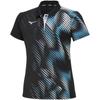 Short Sleeve Tennis Game Size S Women's Shirt, 62JAA204, Moisture-Wicking, Quick-Drying, Black,