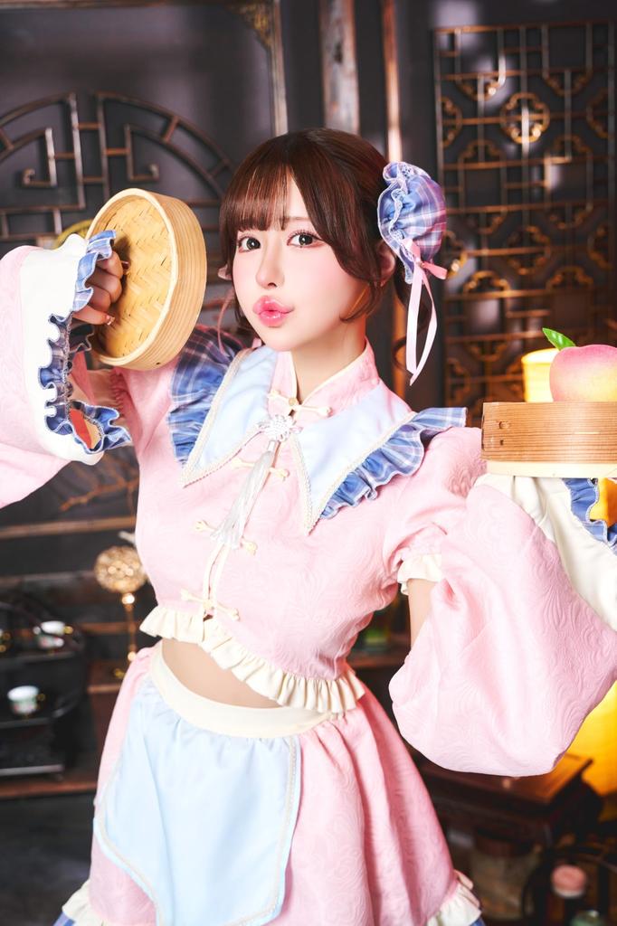 Люмипапье Косплей Хэллоуин Сяомэй Китайский Розовый [Прозрачный Камень] Женский