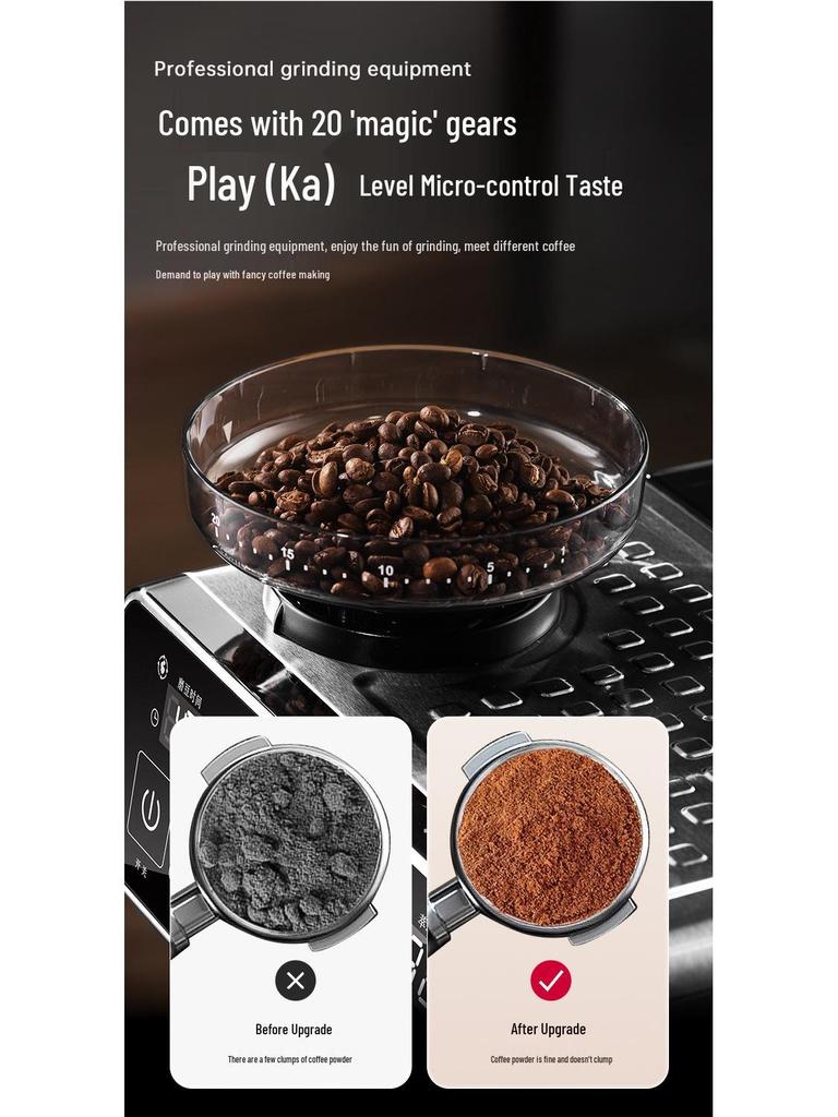 Американская полностью автоматическая сенсорная кофемашина со встроенной кофемолкой и капучинатором для дома и офиса