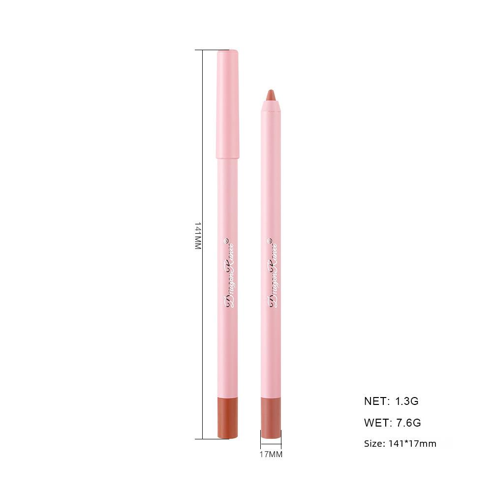 Карандаш для губ Водостойкая матовая матовая бобовая паста Color Hook Line Lip Lipstick Pen Пена-карандаш Не выцветает Карандаш для губ