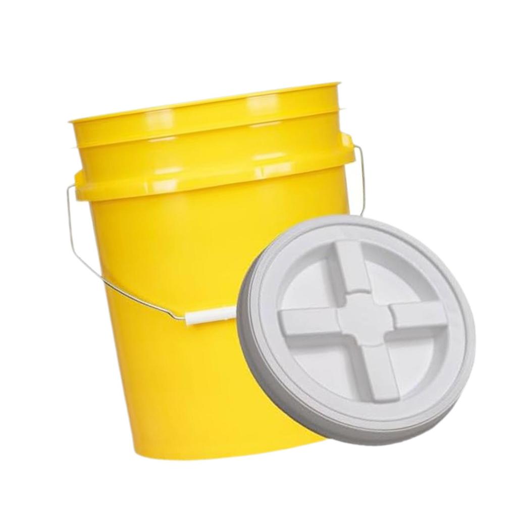 Bucket, Sturdy All-purpose Bucket with Sealed Lid, Food Container for Agriculture, Fishing, Gardening, Household