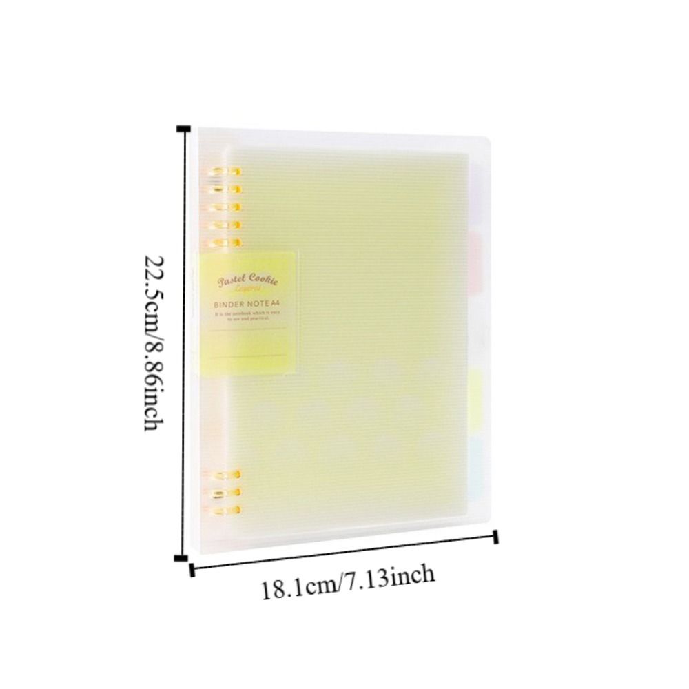 Светлый цвет Дневник Блокнот Обложка PP Записная книжка Канцелярские принадлежности Книга с отрывными листами Школа