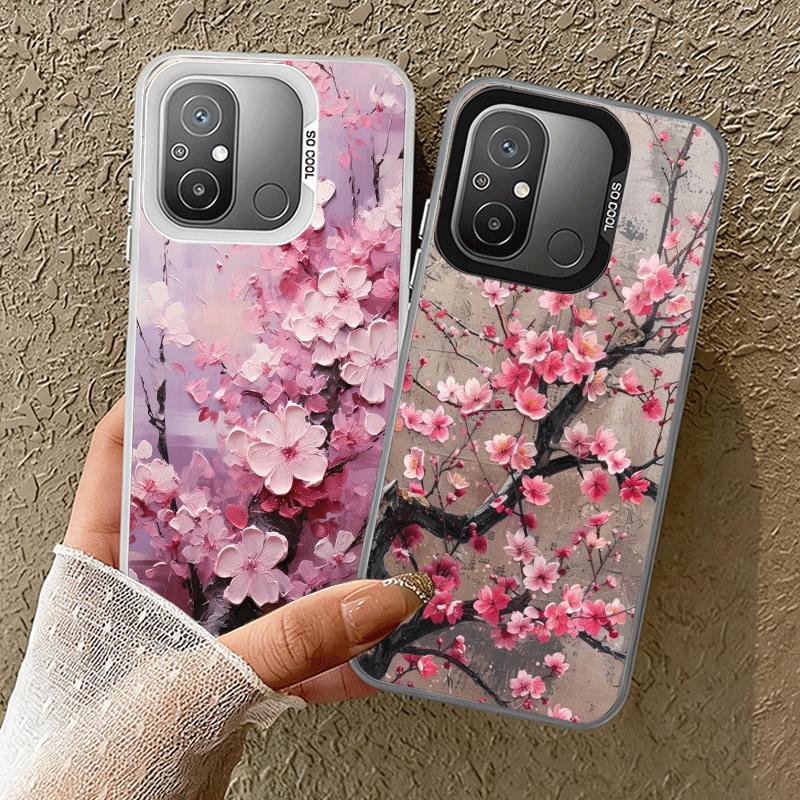 Cherry Blossom Sakura Fashion Shockproof Phone Case for Xiaomi Poco X7 X6 X5 X3 Pro F7 Ultra M8 Redmi 15C 15 14C 13C 12C 10C 13
