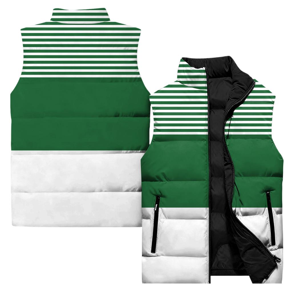 Ladies' Casual And Fashionable Sleeveless Vest Conventional Pattern Cotton Jacket