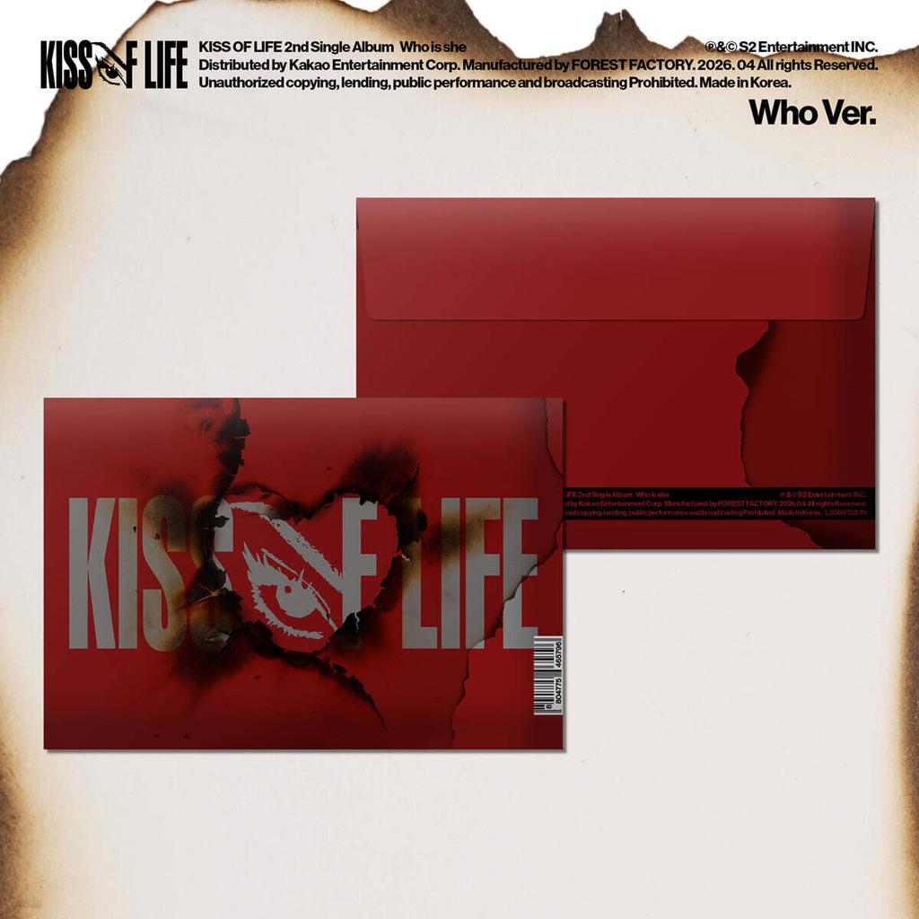 KISS OF LIFE Who is she Kpop Album CD Photocard Official Who Version