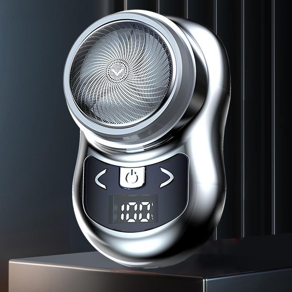 Мини-электробритва, портативная бытовая бритвенная машина, 180 мАч, USB-перезаряжаемая, цифровой дисплей питания, удаление волос на груди и теле