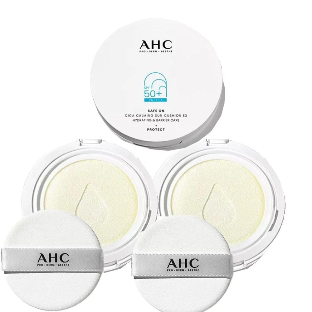 AHC Season 8 Cica Calming Sun Cushion Sun Cushion EX Original + Refill 2 Years Latest, 2 Sets, 25g