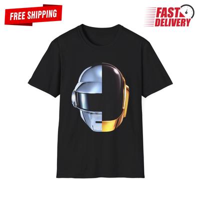 Daft Punk Random Access Memories RAM Разделенный шлем Логотип Арт Обложка Футболка