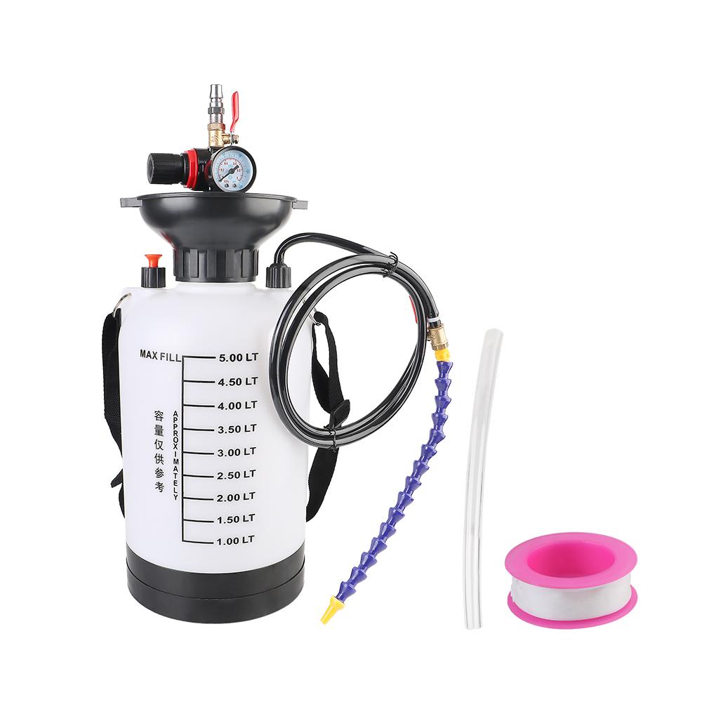 5L Capacity Oiler Hand Tool Machine Handheld Gearbox Oil Filling Machine Car Transmission 1000PSI Output Pressure Oiler Quick Refueling