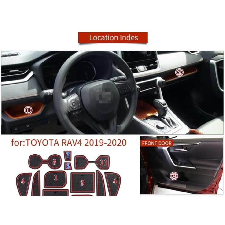 Для Toyota RAV4 2024 2025 Противоскользящие Накладки в Отверстия Дверей Аксессуары Резиновый Держатель для Стакана Нескользящая Наклейка на Автомобиль