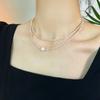 New Trendy Natural Freshwater Pearl 925 Sterling Silver Necklace for Women Fine Jewelry