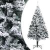 VidaXL Artificial Christmas Tree with Flocked Snow Green 240 Cm PVC