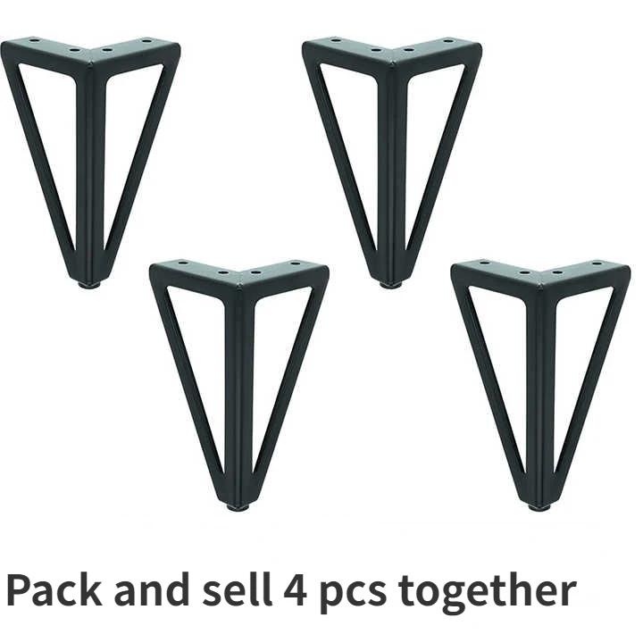 4 PCS Diy Furniture Metal Table Legs Sofa Bed Feet Tv Stand Cabinet Feet Modern Black Golden Replacement Hairpin Legs legs