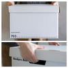 Fellows Bankers Box 703S White Black Set 3 Storage M Size Lid Type