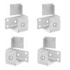 4 шт. белых металлических кронштейнов для крепления жалюзи для оконных жалюзи шириной 1 дюйм, простая установка