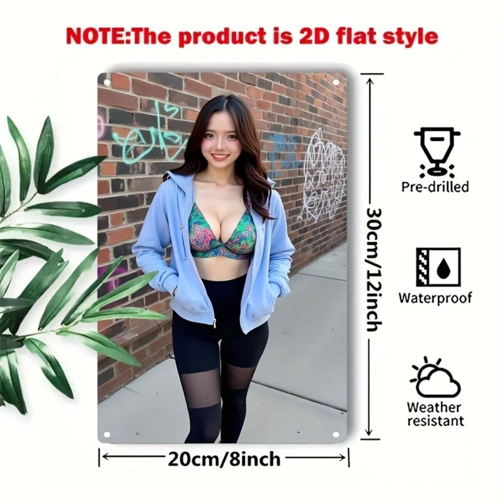 Металлическая табличка Цветочный настенный декор Зеленый Розовый Азиатское Железное Искусство для Дома Бара Кафе Рождественский Подарок