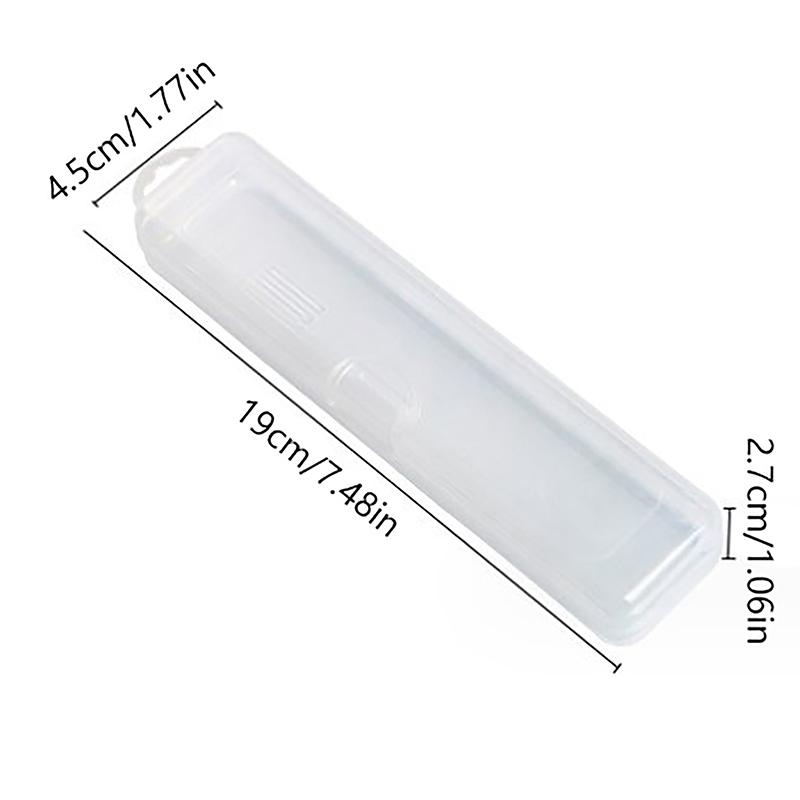 Портативный органайзер для кистей для макияжа, карандаш для бровей, посуда, палочки для еды, прозрачный ящик для хранения с крышкой, кухонные аксессуары