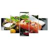 5Pcs Fresh Fish Food Kitchen Decor Canvas Picture Wall Art 5 Pieces Pictures Poster Home Decor No Framed 5 Panel Modern