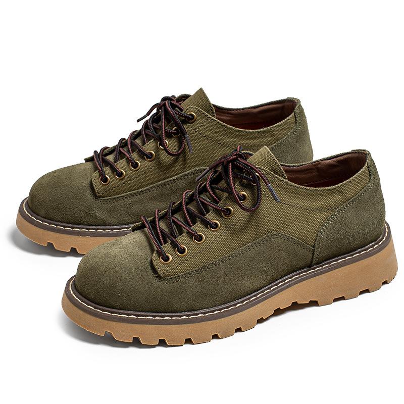 Модные мужские повседневные туфли для активного отдыха на открытом воздухе, зашнурованные, из коровьей замши, пустынные туфли, дышащие кроссовки на платформе, стильная рабочая обувь