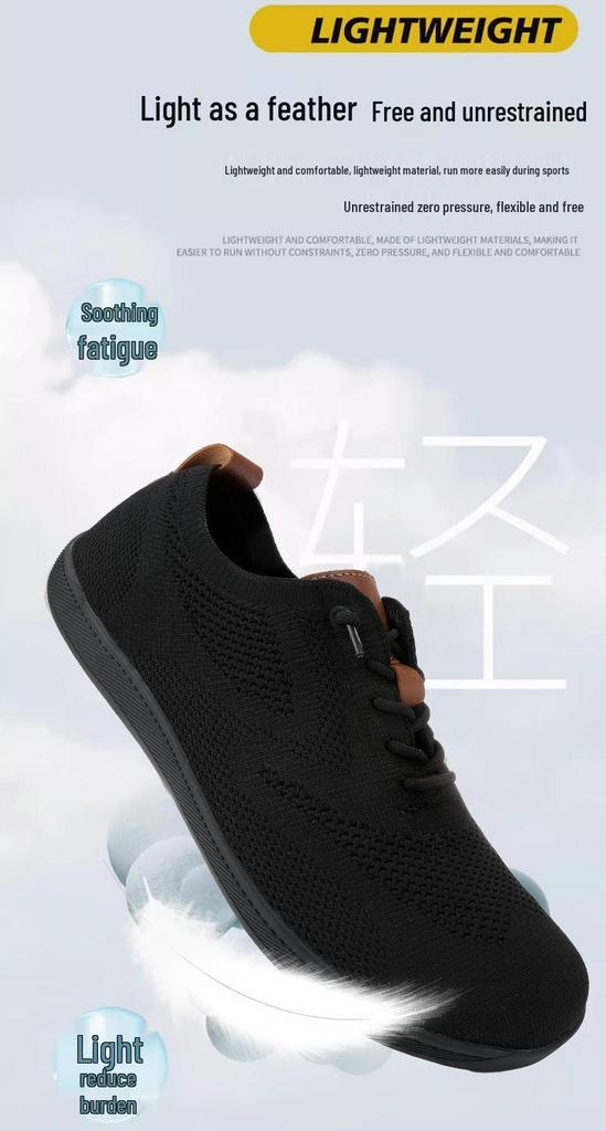 Мужская дышащая обувь Flyknit - Легкая, с мягкой подошвой для весны и осени, Доступна в нескольких цветах