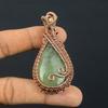 Prehnite Jewelry, 999 Copper Wire Wrapped Pendant Handmade Gemstone Jewelry, Gifts For Wife Brand New Pendant