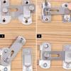Modern Stainless Steel Sliding Bolt Latch for Bathroom, Pet Cage, Barn Door, Anti-theft Lock