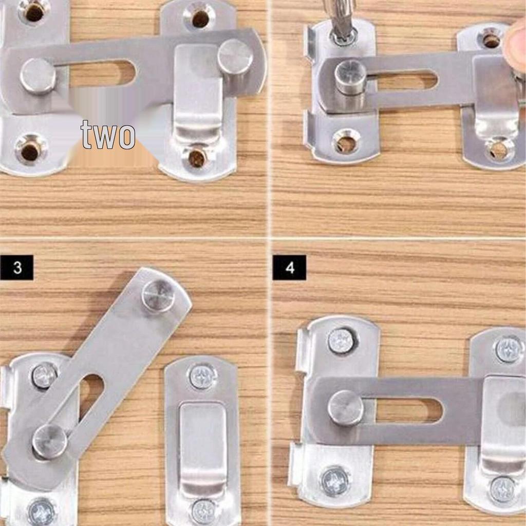 Modern Stainless Steel Sliding Bolt Latch for Bathroom, Pet Cage, Barn Door, Anti-theft Lock